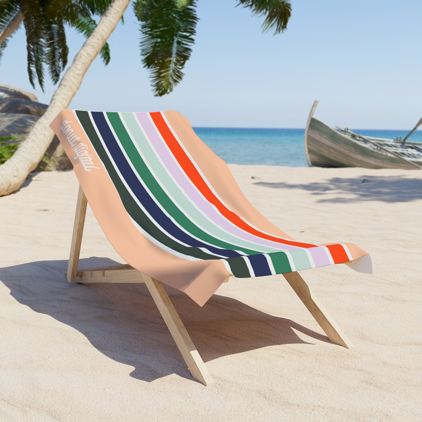 Dochella Striped Beach Towel