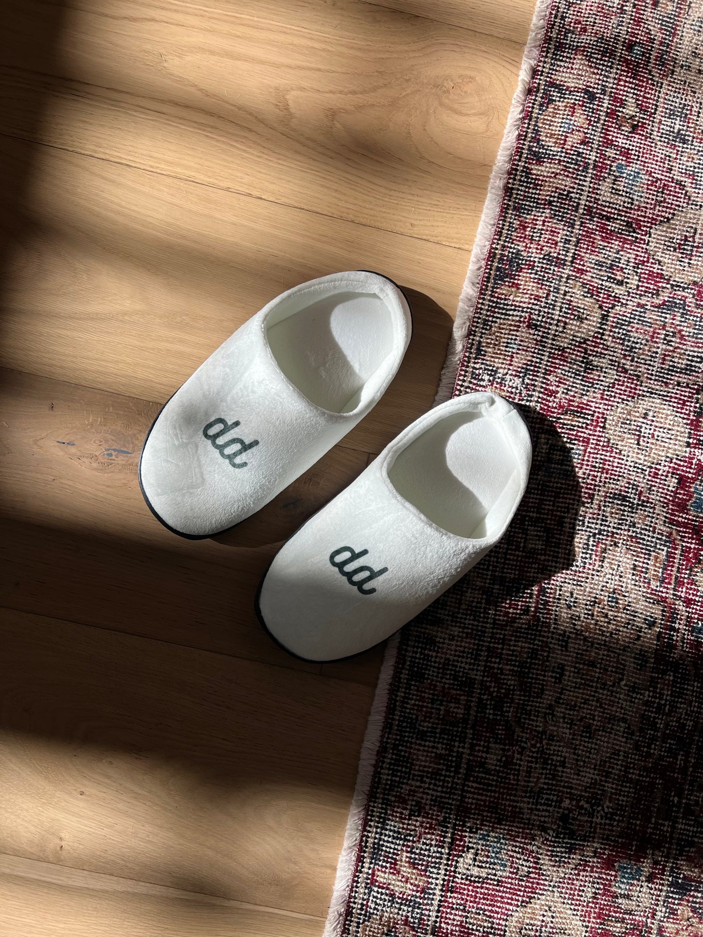 Donut White Indoor Plush Slippers (Women's)