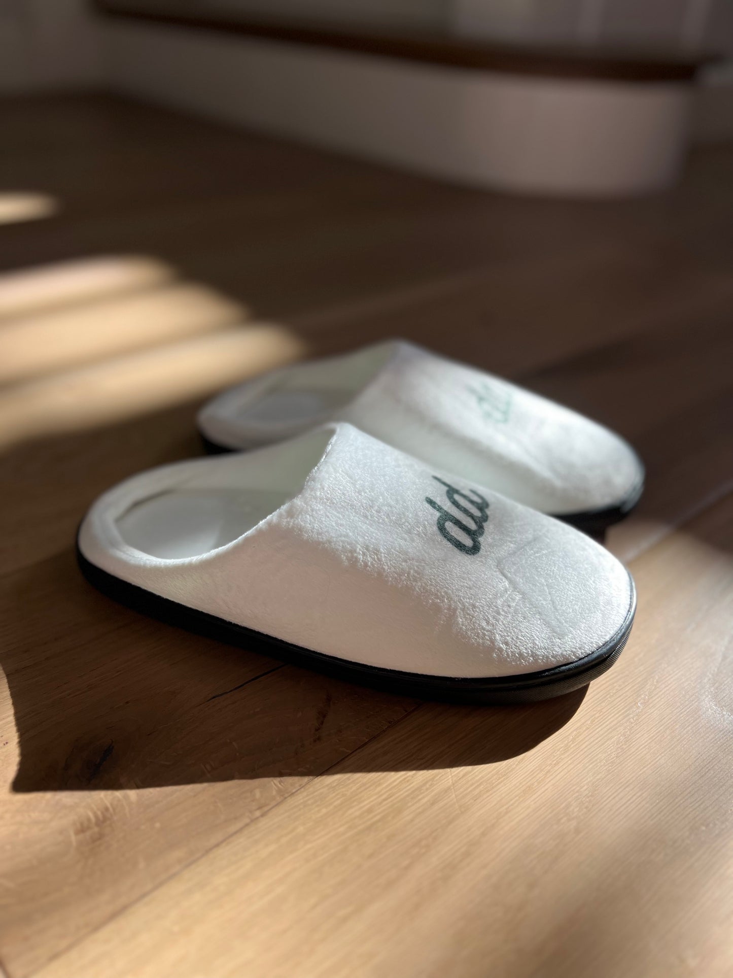 Donut White Indoor Plush Slippers (Women's)