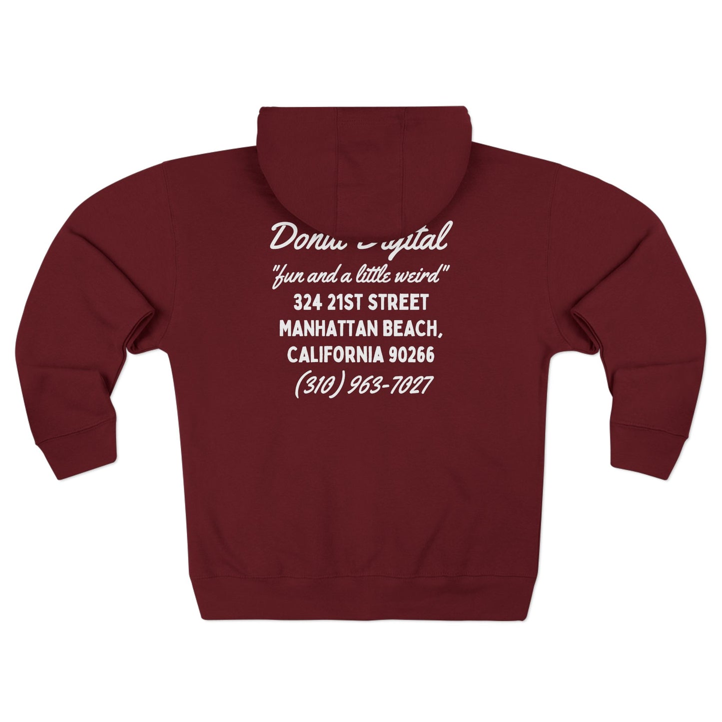Donut "MB Mechanic Shop" Unisex Premium Full Zip Hoodie (2025 Edition)