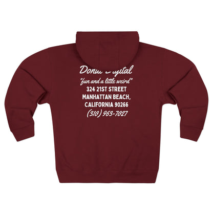 Donut "MB Mechanic Shop" Unisex Premium Full Zip Hoodie (2025 Edition)