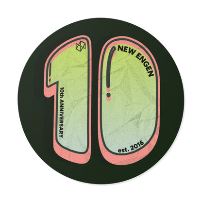 NE 10: Round Vinyl Sticker