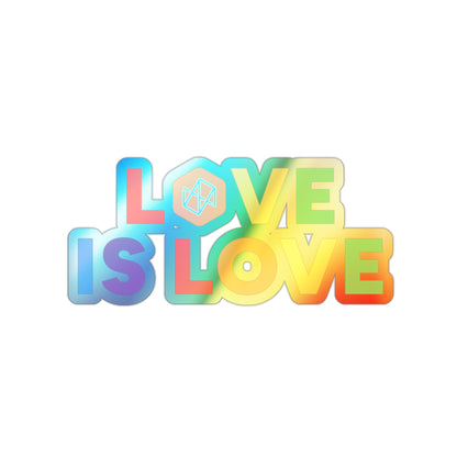 New Engen Pride: Love is Love Sticker Holographic