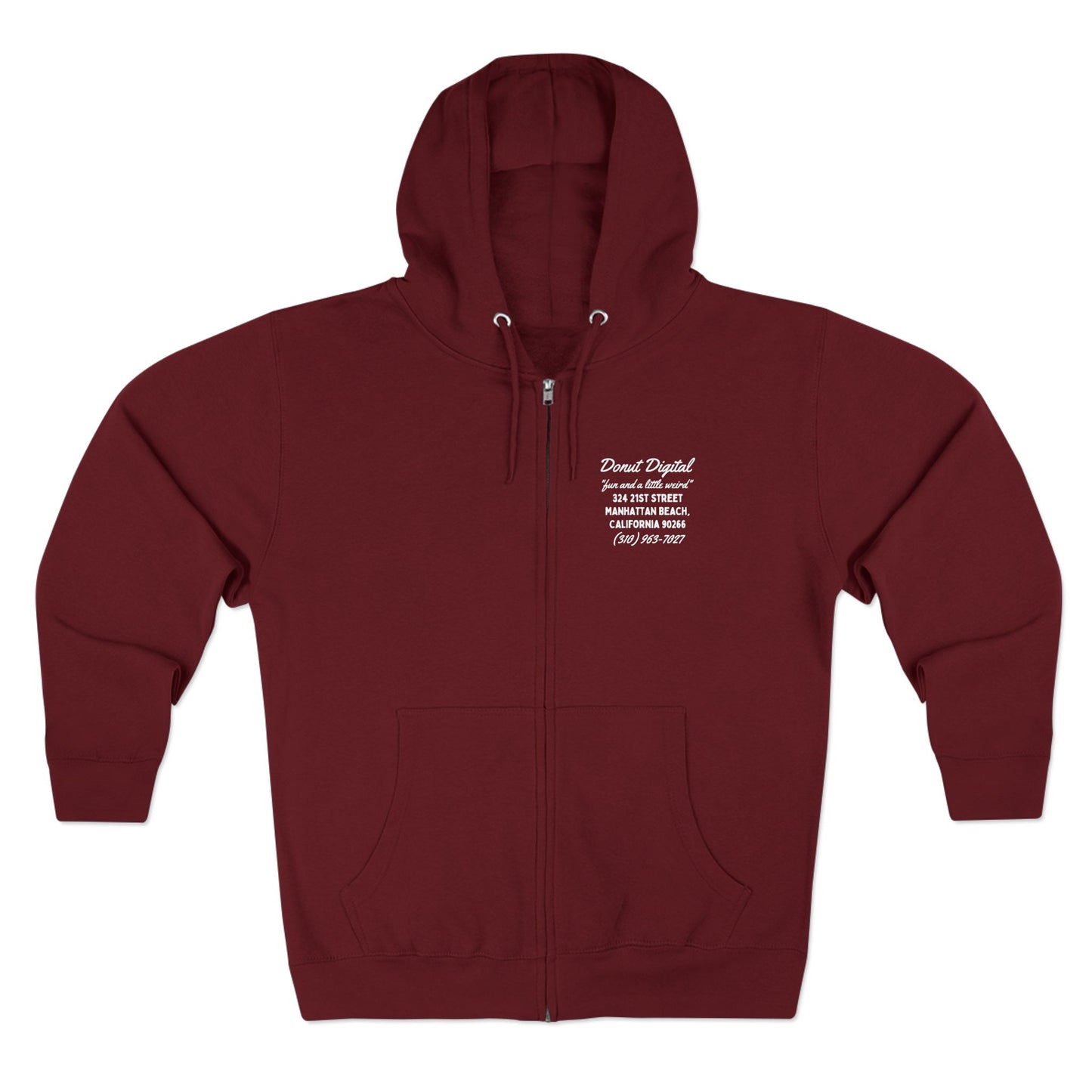 Donut "MB Mechanic Shop" Unisex Premium Full Zip Hoodie (2025 Edition)