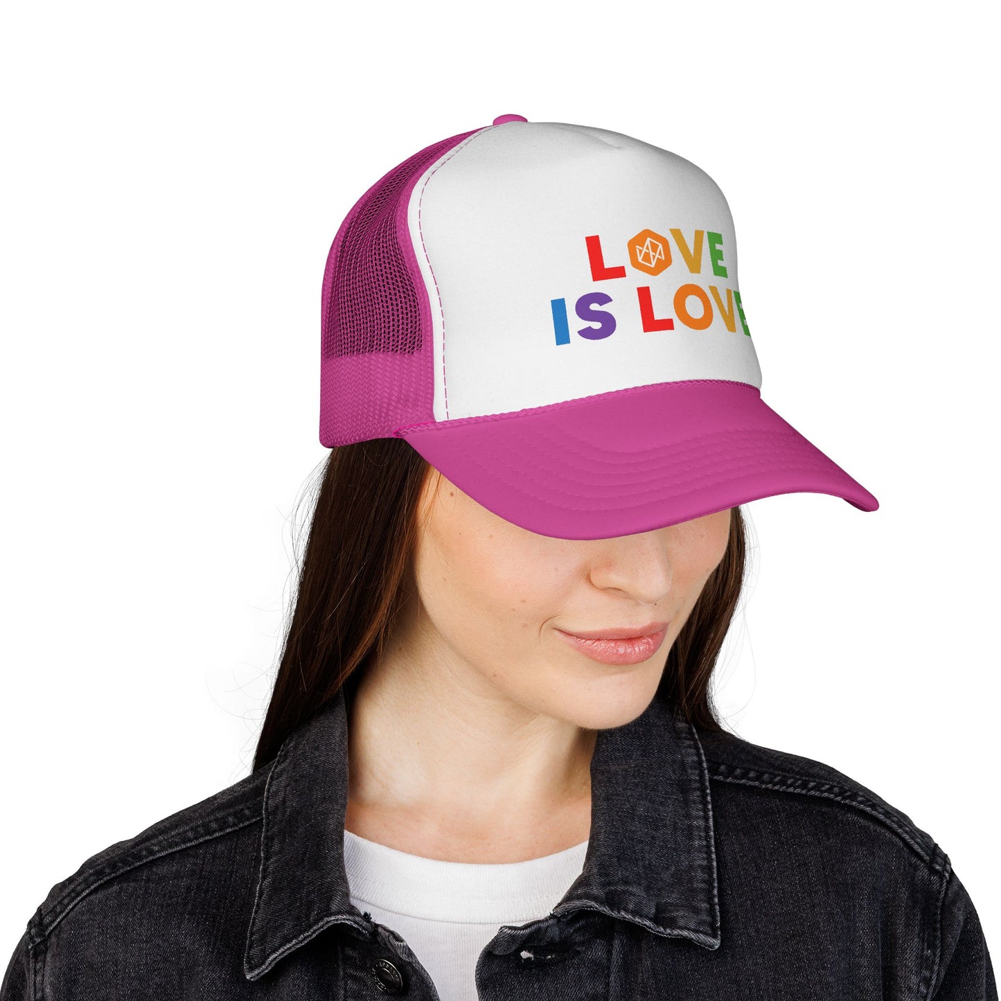 NE Pride Love is Love Trucker Cap