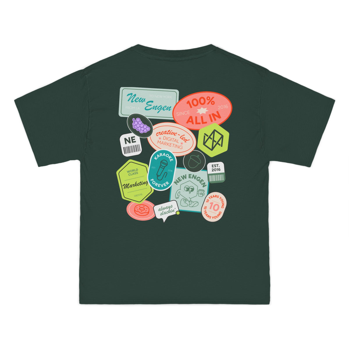 NE 10: Sticker Boxy Tee