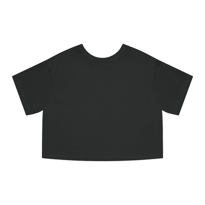 "Donut Worry Be Happy" Champion Women's Heritage Cropped T-Shirt