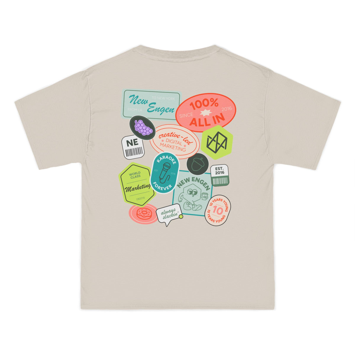 NE 10: Sticker Boxy Tee