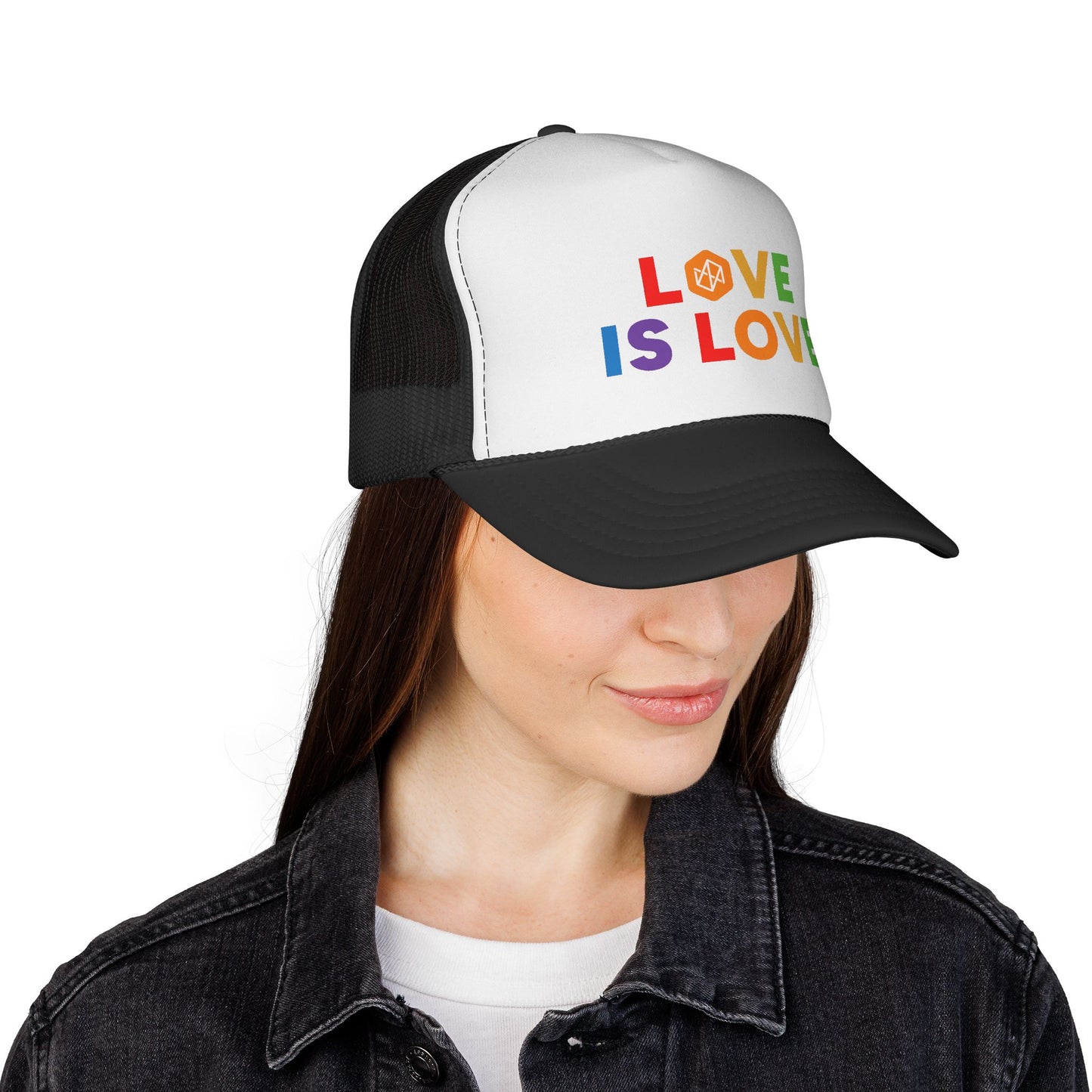 NE Pride Love is Love Trucker Cap