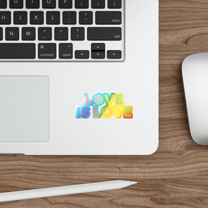 New Engen Pride: Love is Love Sticker Holographic