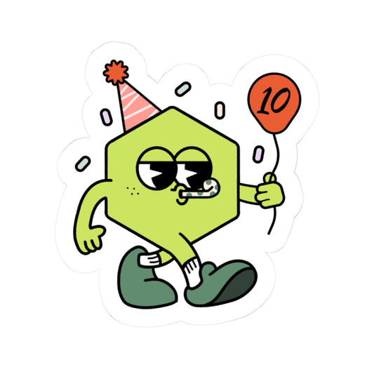 NE 10: Hexi Party Sticker