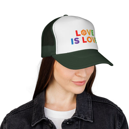 NE Pride Love is Love Trucker Cap